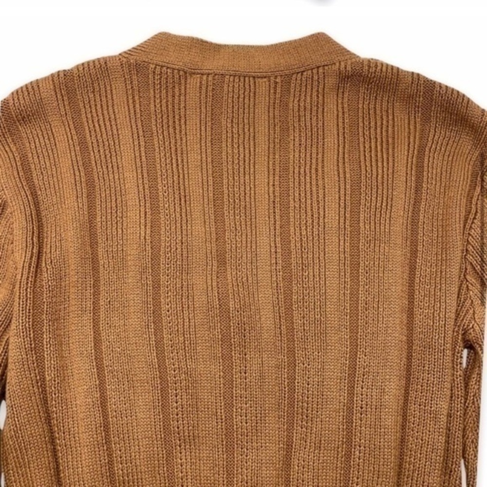 ASTR The Label Evie Surplice Wrap Ribbed Tan Sweater​ - Picture 6 of 10